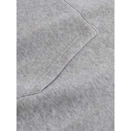 Women's Oversized Grey Bear Face & Joyful Face Full-Body Print Hooded Sweatshirt - Cute Bear Graphic Sweater, Relaxed H-Line Fit, Machine Washable Casual Streetwear for all-Season (Pullover Hoodie)