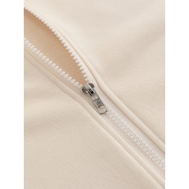 Women'S Light Pink Celestial Night Sky Hooded Jacket - Stretch All-Season Coat with Moon & Stars Back Print, Bohemian-Inspired Design, Machine Washable Casual Outerwear, Drawstring Hood & Long Sleeves for Everyday to Special Occasions (No Belt Requi