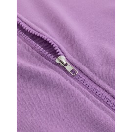 Women'S Light Pink Celestial Night Sky Hooded Jacket - Stretch All-Season Coat with Moon & Stars Back Print, Bohemian-Inspired Design, Machine Washable Casual Outerwear, Drawstring Hood & Long Sleeves for Everyday to Special Occasions (No Belt Requi