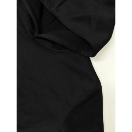 Women's Plus Size Loose Unicorn Hoodie- 