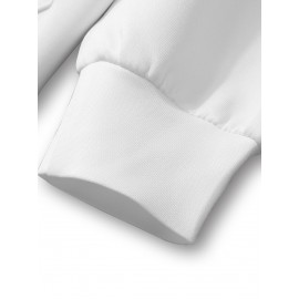 Men's 3D Illusion Hoodie with Spooky Black & White Striped Sleeves & Grey Front - Full-Zip Hooded Sweater, Long Pocket Streetwear for Halloween Costumes & Casual Wear, Machine Washable Optical Illusion Jacket