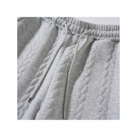 Men Casual Fashion Solid High Neck Knit Long Sleeved Warm Set Stand Collar Tops