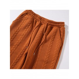 Men Casual Fashion Solid High Neck Knit Long Sleeved Warm Set Stand Collar Tops