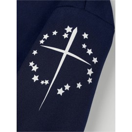 Men's Simple Printed Jacket, Everyday Coat, Seasonal Fashion, Stylish Outerwear, Trendy Coat, Warm Material, Lightweight Jacket, Printed Outerwear, Men's Fashion