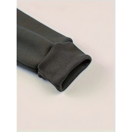 Men's Simple Printed Jacket, Everyday Coat, Seasonal Fashion, Stylish Outerwear, Trendy Coat, Warm Material, Lightweight Jacket, Printed Outerwear, Men's Fashion