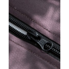 Men's Spring/Summer Baseball Collar Jacket, Lock Edge Lightweight Jacket, Knitted Polyester Braid Micro Elastic Feather Printed Jacket, Lightweight Fashion Casual Jacket, College Style Jacket