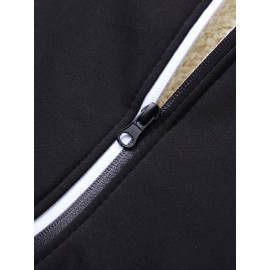 Men'S Fleece Lined Hooded Anorak | Thermal Winter Jacket, New Warm Windbreaker, Four-Season Cold Weather Coat, Regular Fit, Fabric