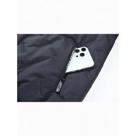 1pc - Men'S Hooded Long-Sleeve Jacket for Autumn/Winter, Featuring a Plush Lining, Ideal for Casual Wear with Pockets, Perfect for Outdoor Activities, Daily Commuting, Running, Fitness, Travel, Hiking, Work Attire, And As Gifts