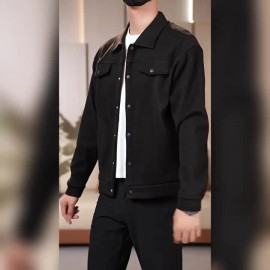 Pearson OBM Autumn/Winter New Men's Vintage Corduroy Workwear Jacket, Trend Texture Versatile Outer Coat for Stylized Gentlemen