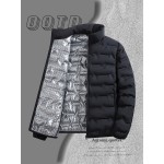 Men'S Stand Collar Thin Jacket | Casual Style, Regular Fit, Filler, Pocket Details, Autumn-Winter Trendy Short Coat