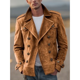 Men'S Casual Fashion Jacket for Autumn and Winter | Non-Stretch Fabric, Hooded, Fiber Lining, Solid Color, Zipper Details