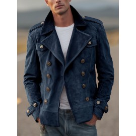 Men'S Casual Fashion Jacket for Autumn and Winter | Non-Stretch Fabric, Hooded, Fiber Lining, Solid Color, Zipper Details