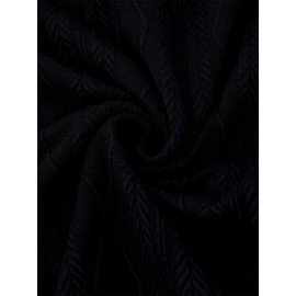 Men'S Jacquard Coat for Fall And Winter, Ideal for Relaxed Outdoor Use, Cardigan Style