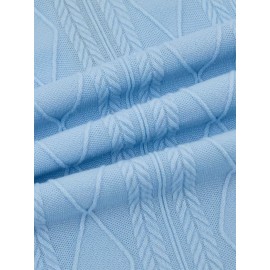 Men'S Jacquard Coat for Fall And Winter, Ideal for Relaxed Outdoor Use, Cardigan Style