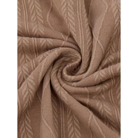 Men'S Jacquard Coat for Fall And Winter, Ideal for Relaxed Outdoor Use, Cardigan Style