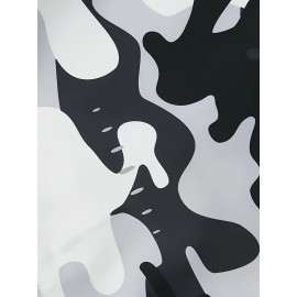 Men's Lightweight Camo Jacket - Casual Outdoor & Sports Hooded Coat, Durable Polyester, Machine Washable, Zip-Up with Pockets for Fishing, Hiking, Fishing Apparel|Casual Outdoor Wear|Half Zip Jacket