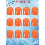 12pcs: Men's Active Casual Hoodie Hiking Fishing Long Sleeve
